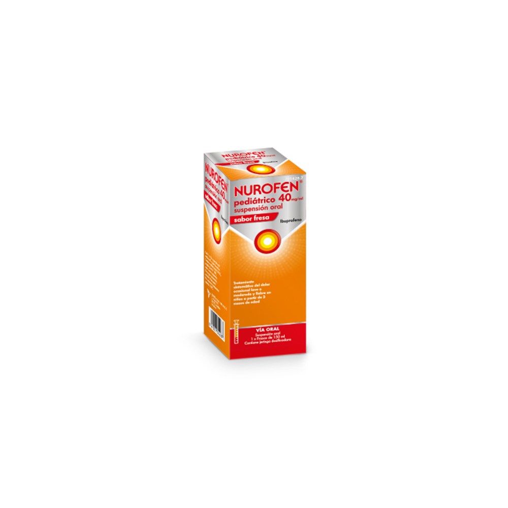 Nurofen Pediátrico 40 mg/ml Suspension Oral 1 Frasco 150 ml (sabor Fresa)