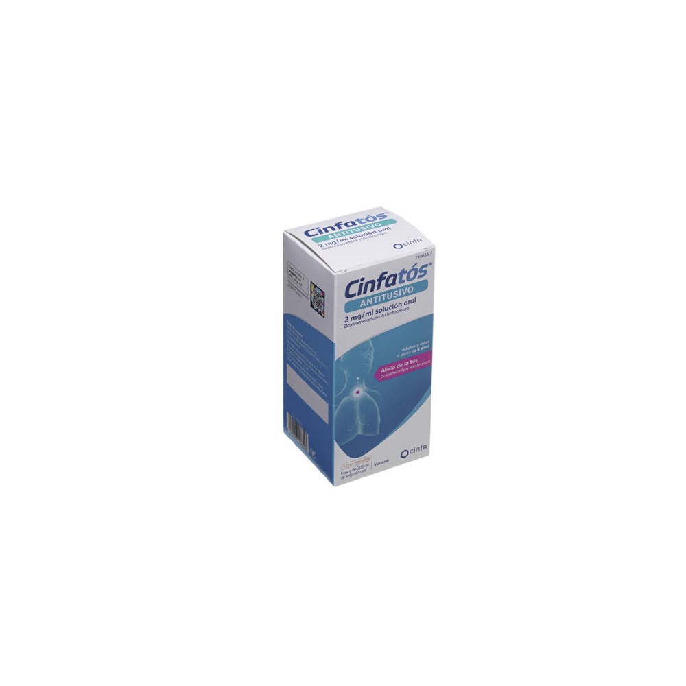Cinfatos Antitusivo 2 mg/ml Solución Oral 1 Frasco 200 ml (PET)