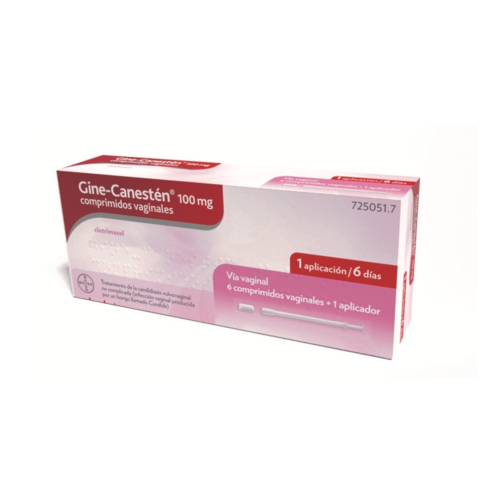 Gine-canesten 100 mg 6 Comprimidos Vaginales