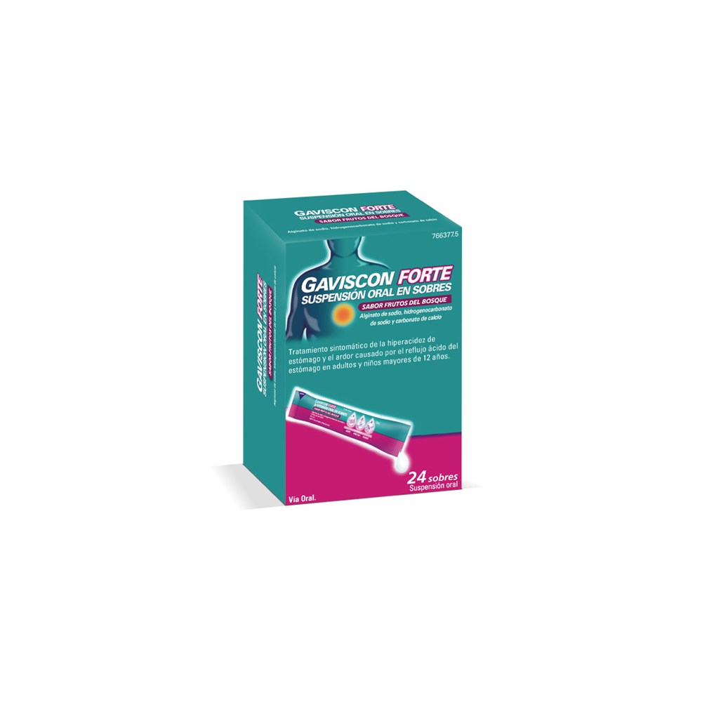 Gaviscon Forte 24 Sobres Suspension Oral 10 ml (sabor Frutos del Bosque)